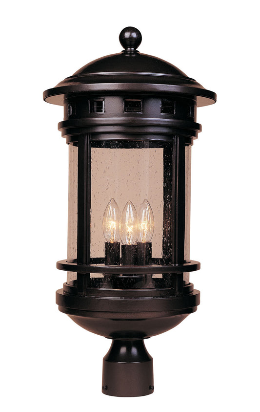 Sedona Three Light Post Lantern in Oil Rubbed Bronze