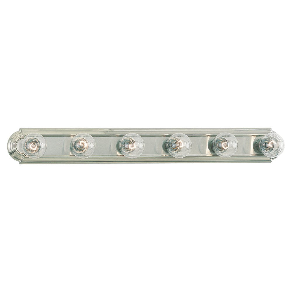 De-Lovely Six Light Wall / Bath in Brushed Nickel