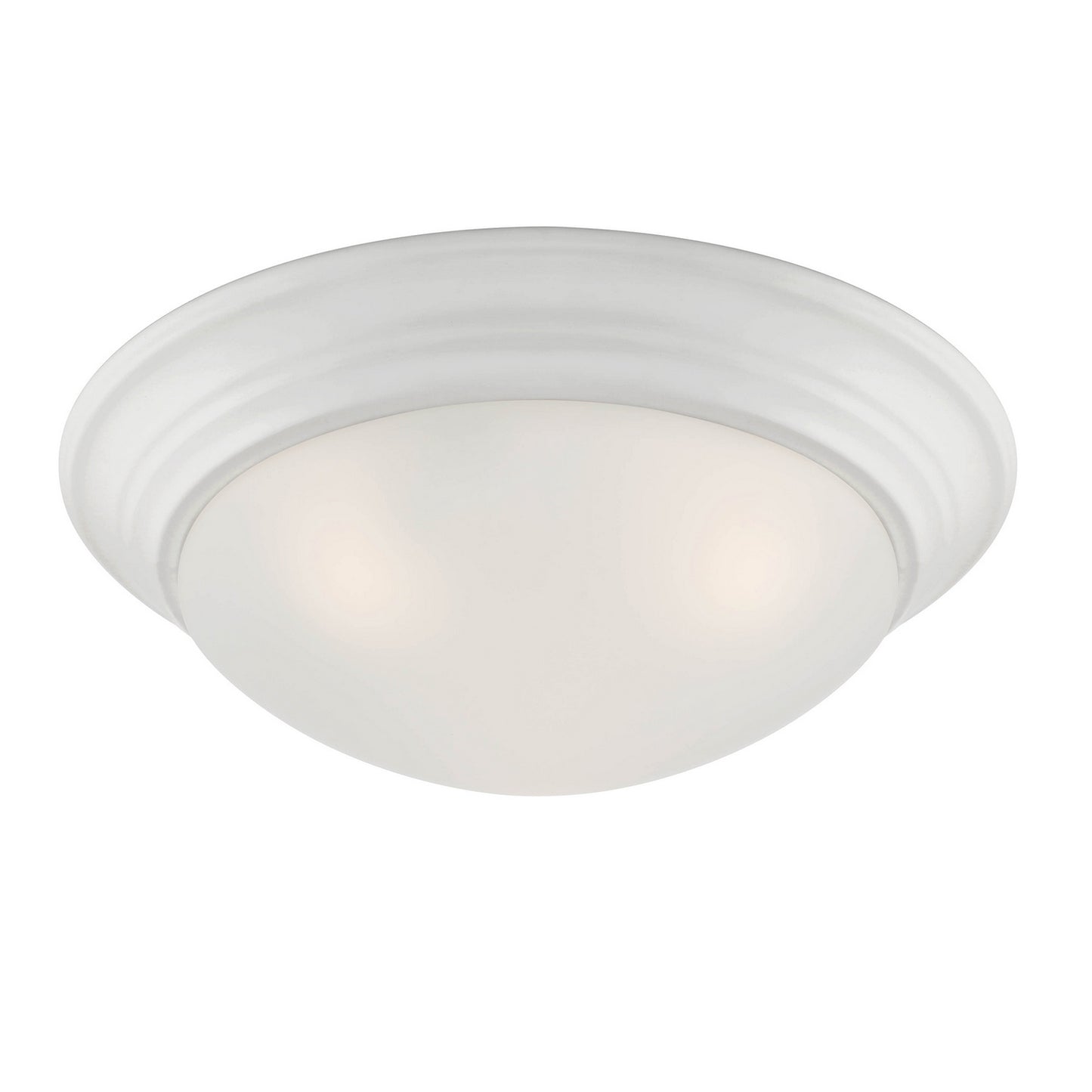 Tap Three Light Flush Mount in Matte White