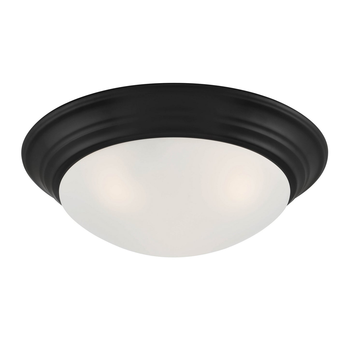 Tap Two Light Flush Mount in Matte Black