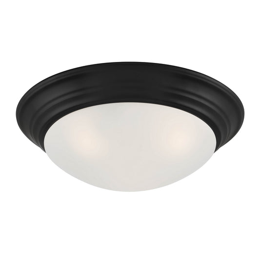 Tap Two Light Flush Mount in Matte Black