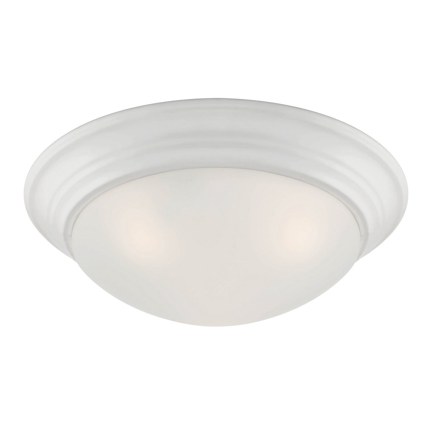 Tap Two Light Flush Mount in Matte White
