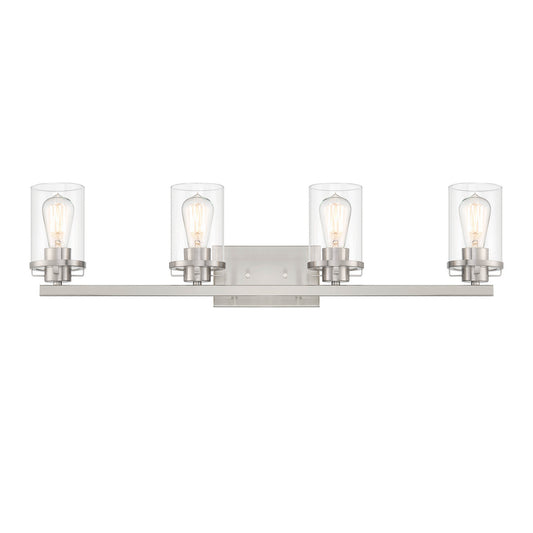 Jedrek Four Light Vanity in Brushed Nickel