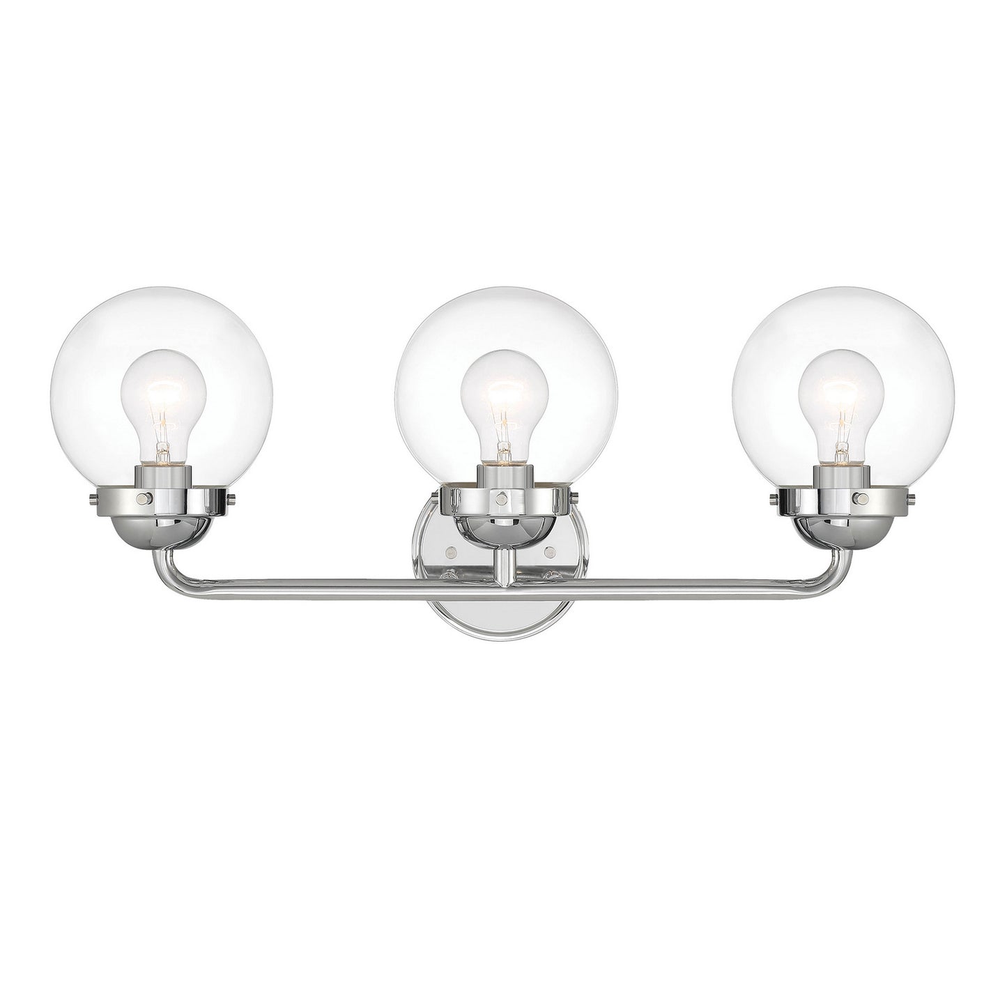 Knoll Three Light Vanity in Chrome