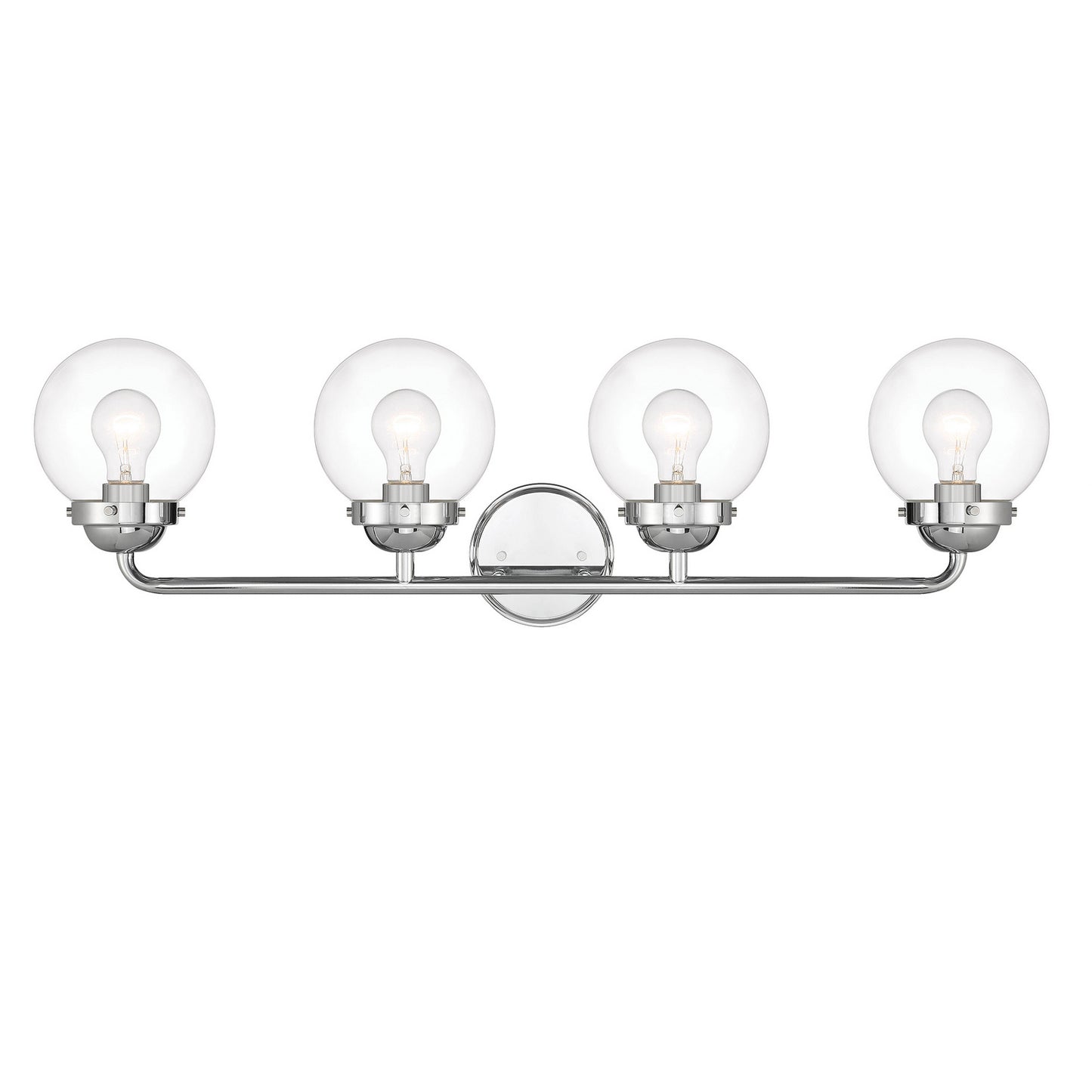 Knoll Four Light Vanity in Chrome