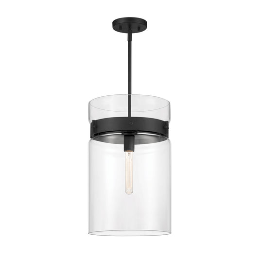 Midnight LA One Light Pendant in Matte Black