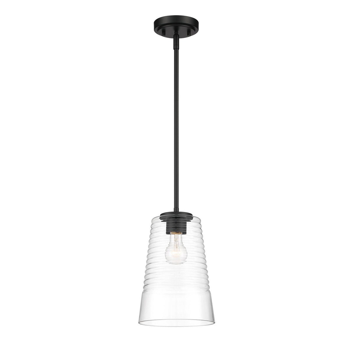 Ingo One Light Pendant in Matte Black