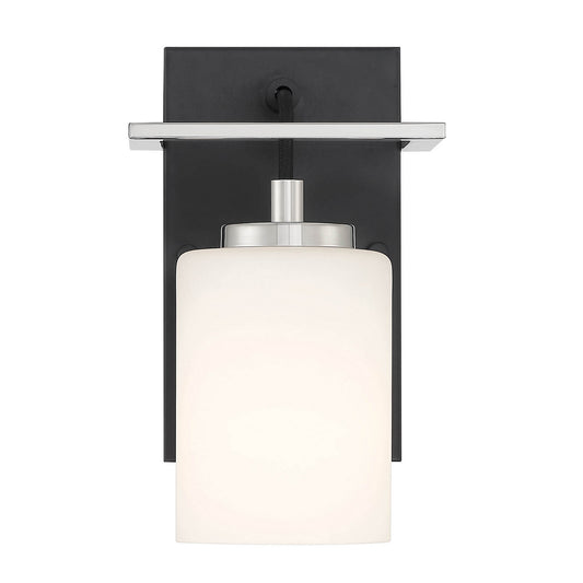 Prince St One Light Wall Sconce in Matte Black