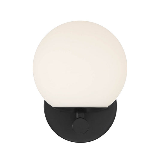 Crown Heights One Light Wall Sconce in Matte Black