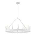 Carousel 14 Light Chandelier in Matte White