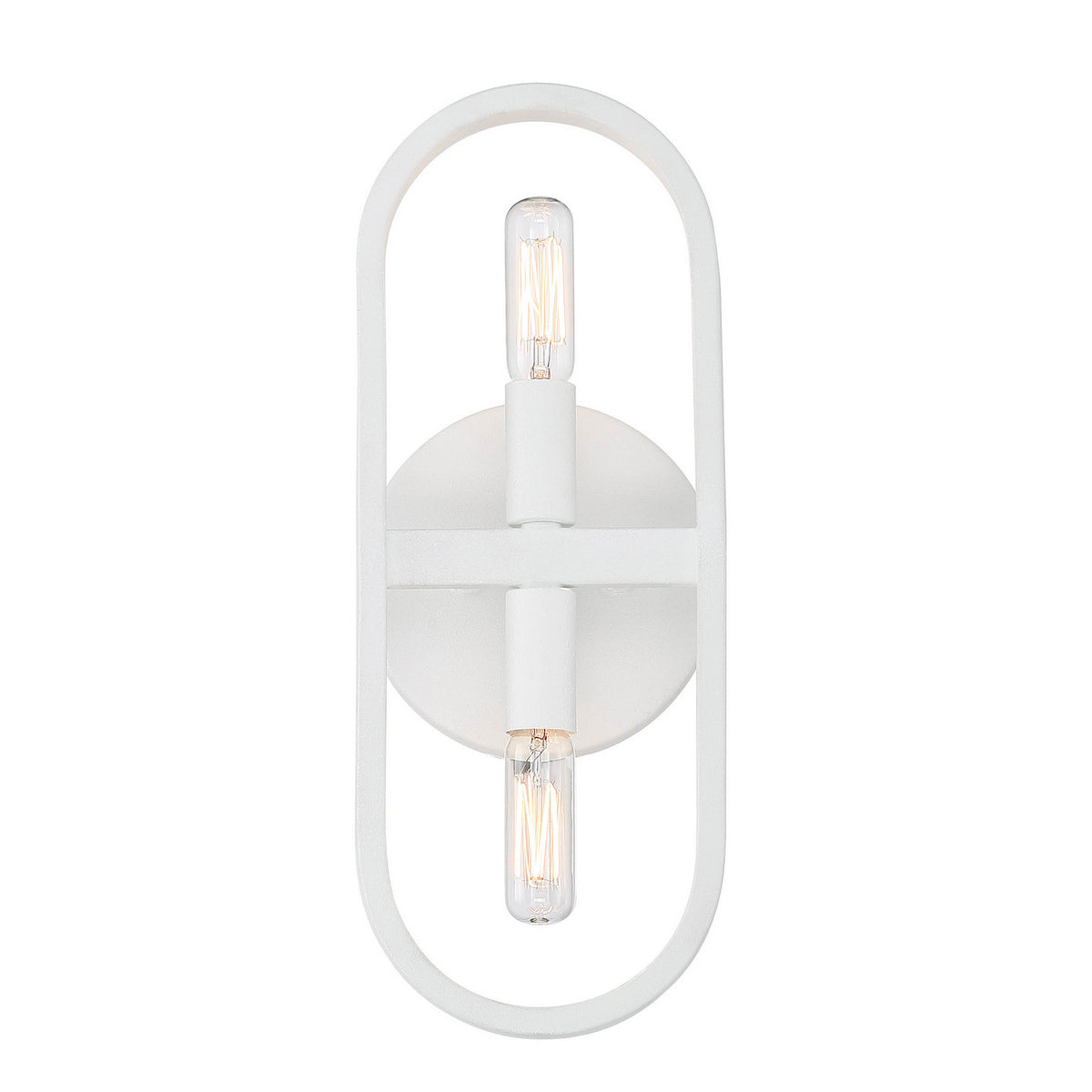 Carousel Two Light Wall Sconce in Matte White