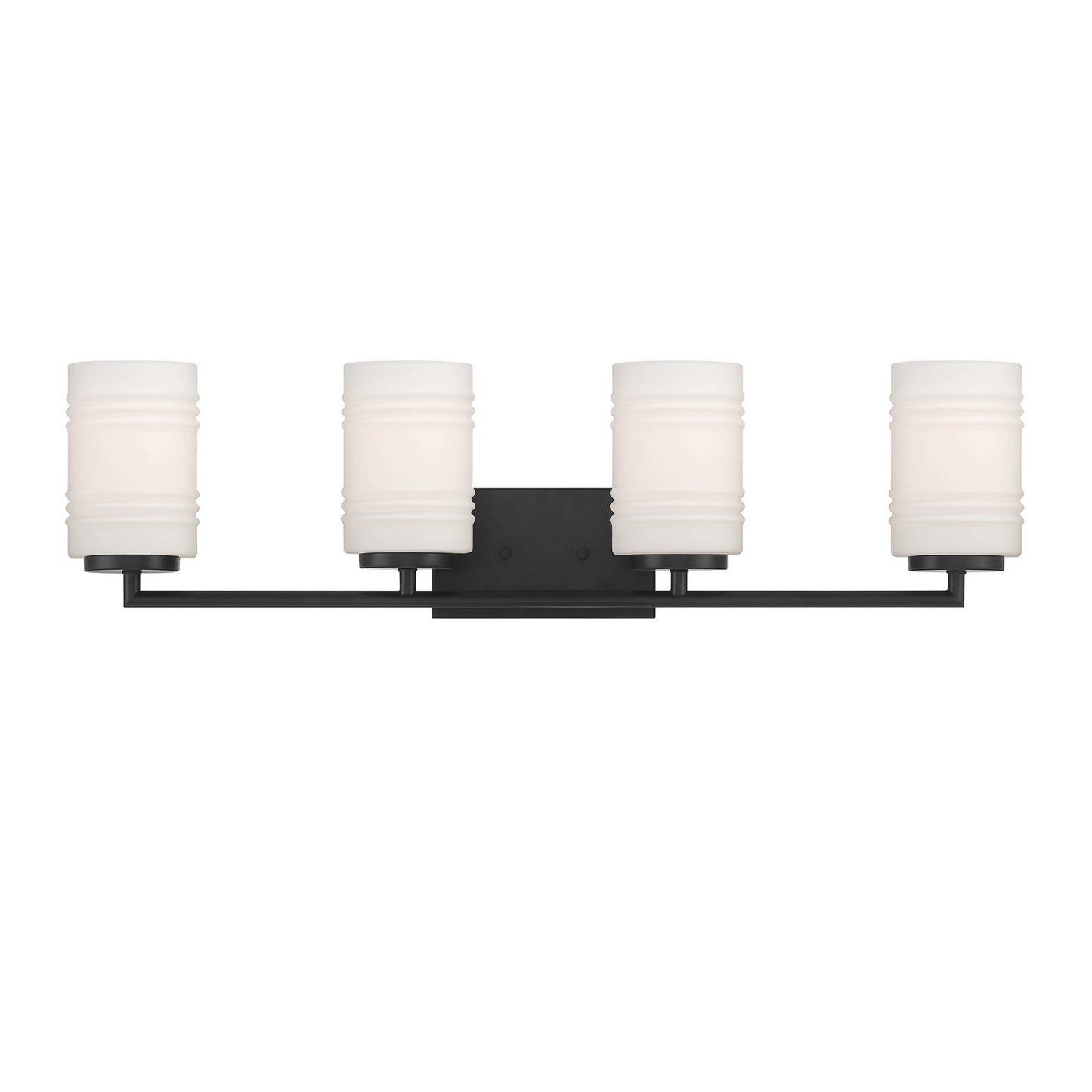 Leavenworth Four Light Vanity in Matte Black