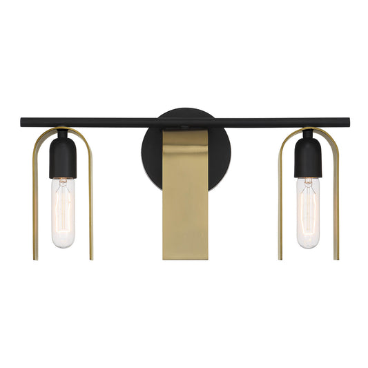 U Turn Three Light Vanity in Matte Black
