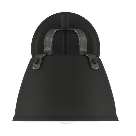 Albany One Light Wall Lantern in Black