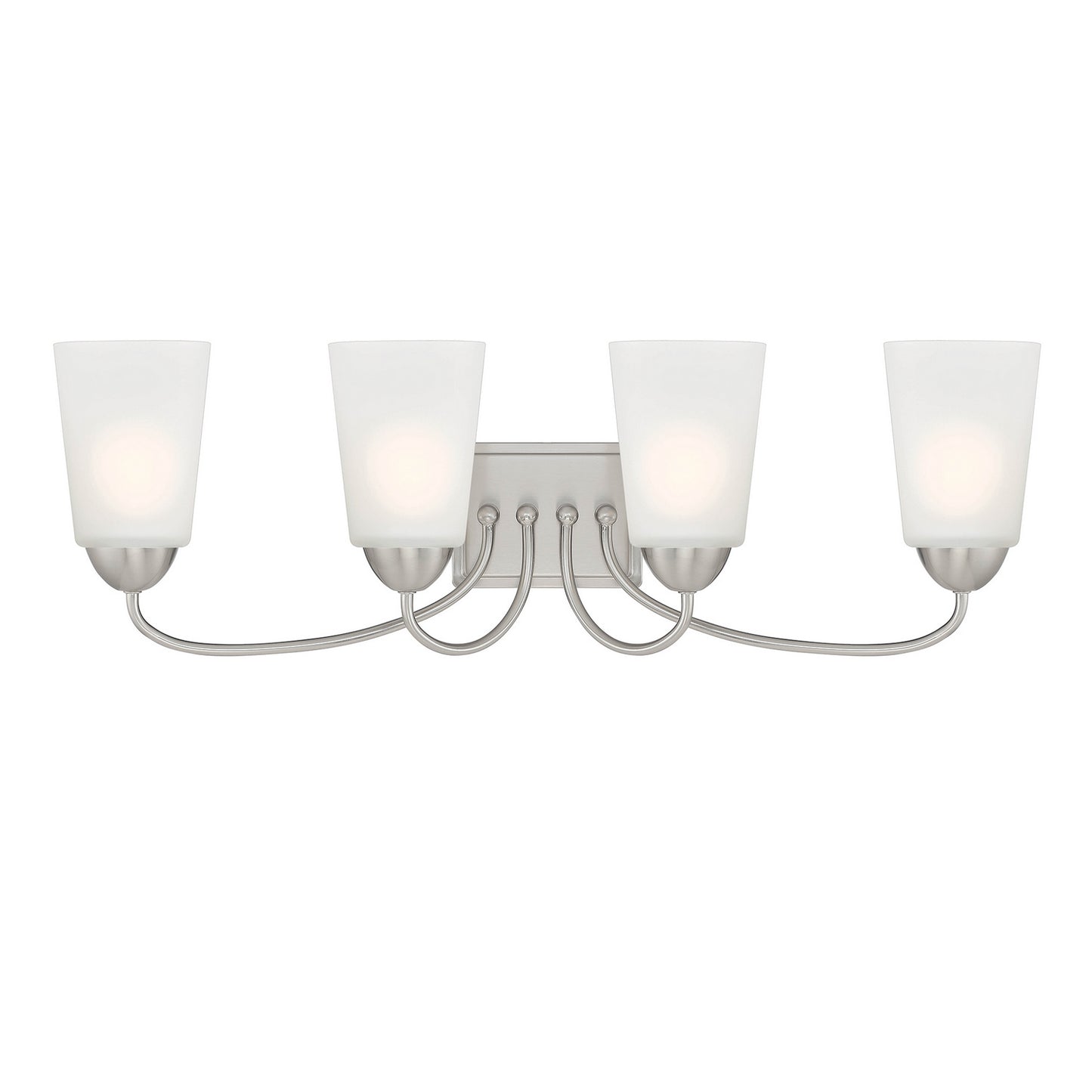 Malone Four Light Vanity in Brushed Nickel