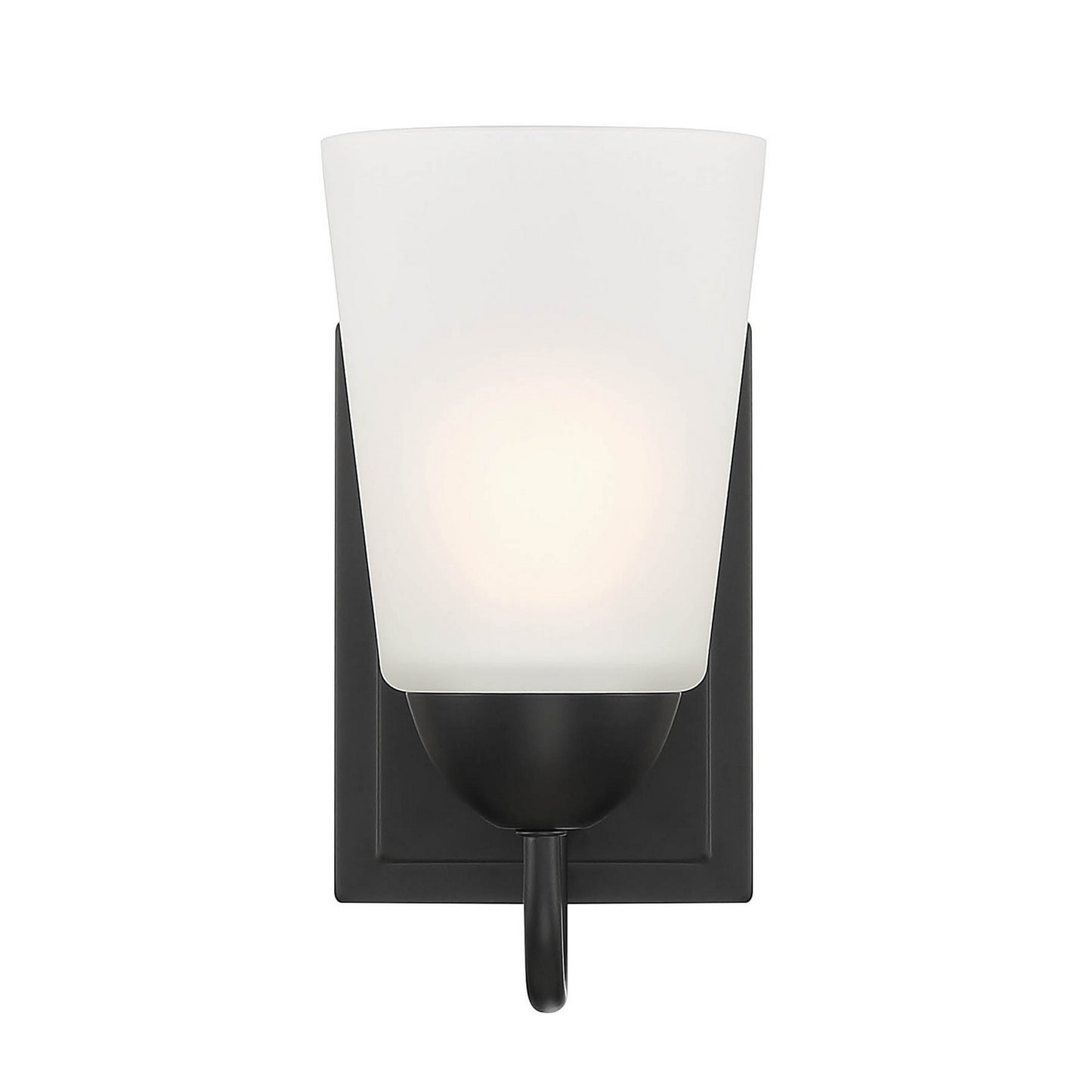 Malone One Light Wall Sconce in Matte Black