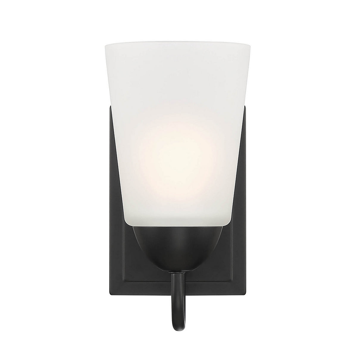 Malone One Light Wall Sconce in Matte Black