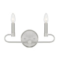 Summit Two Light Vanity in Brushed Nickel