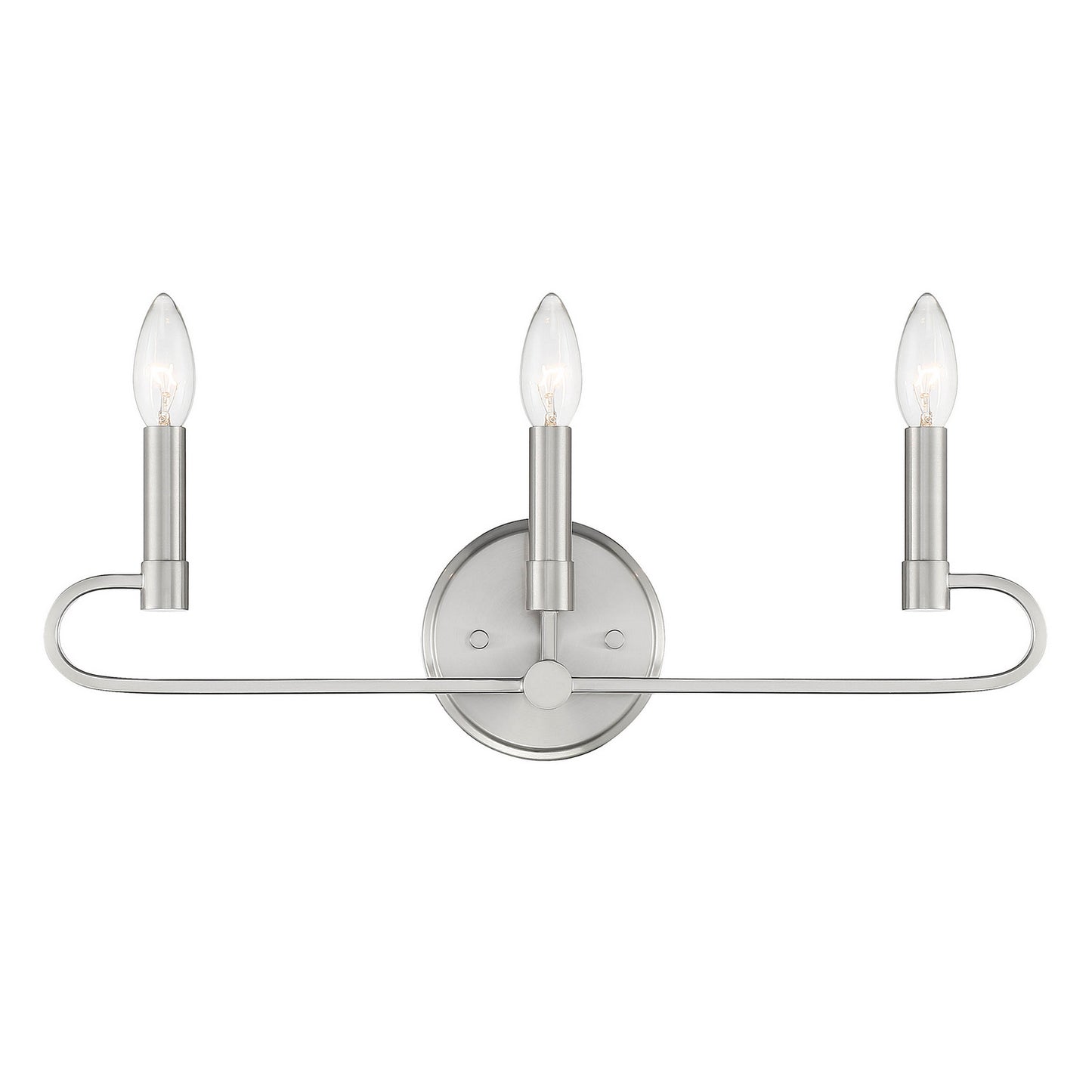 Summit Three Light Vanity in Brushed Nickel