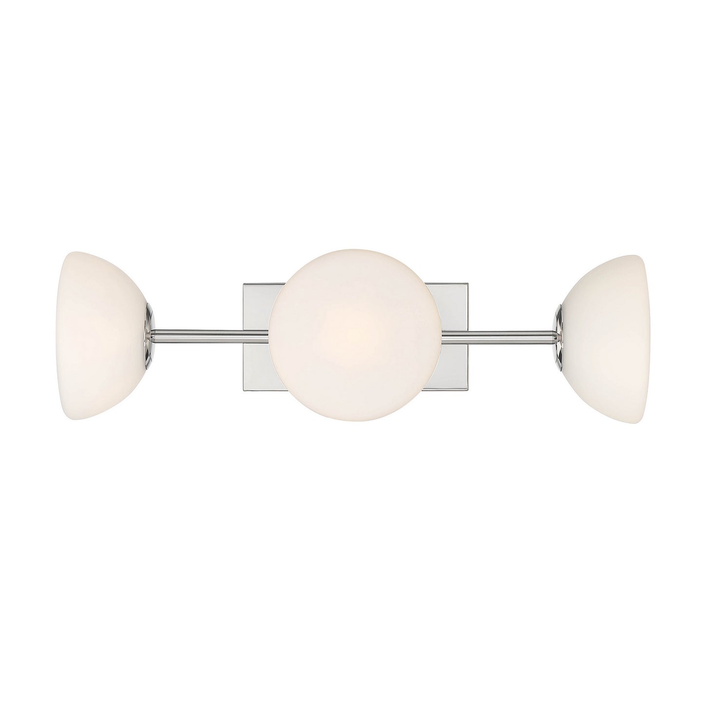 Zio Three Light Vanity in Polished Nickel