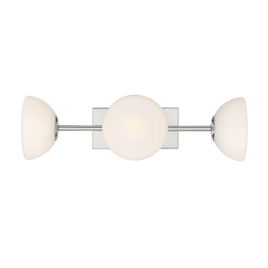 Zio Three Light Vanity in Polished Nickel
