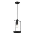 Tafo One Light Pendant in Matte Black