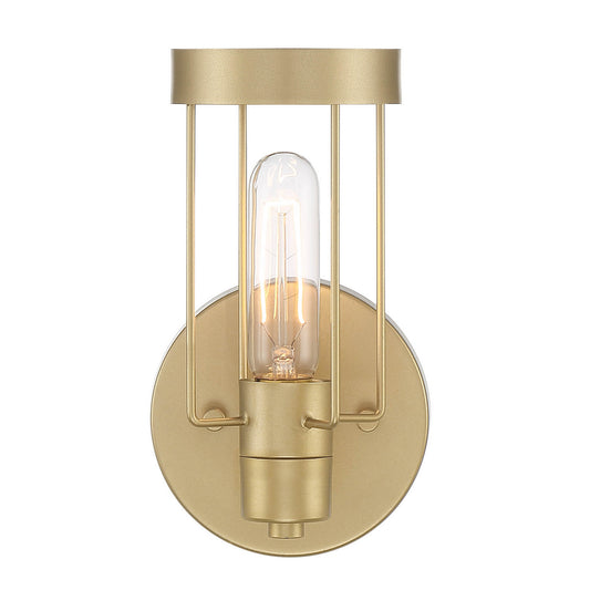Tafo One Light Wall Sconce in Golden Mist