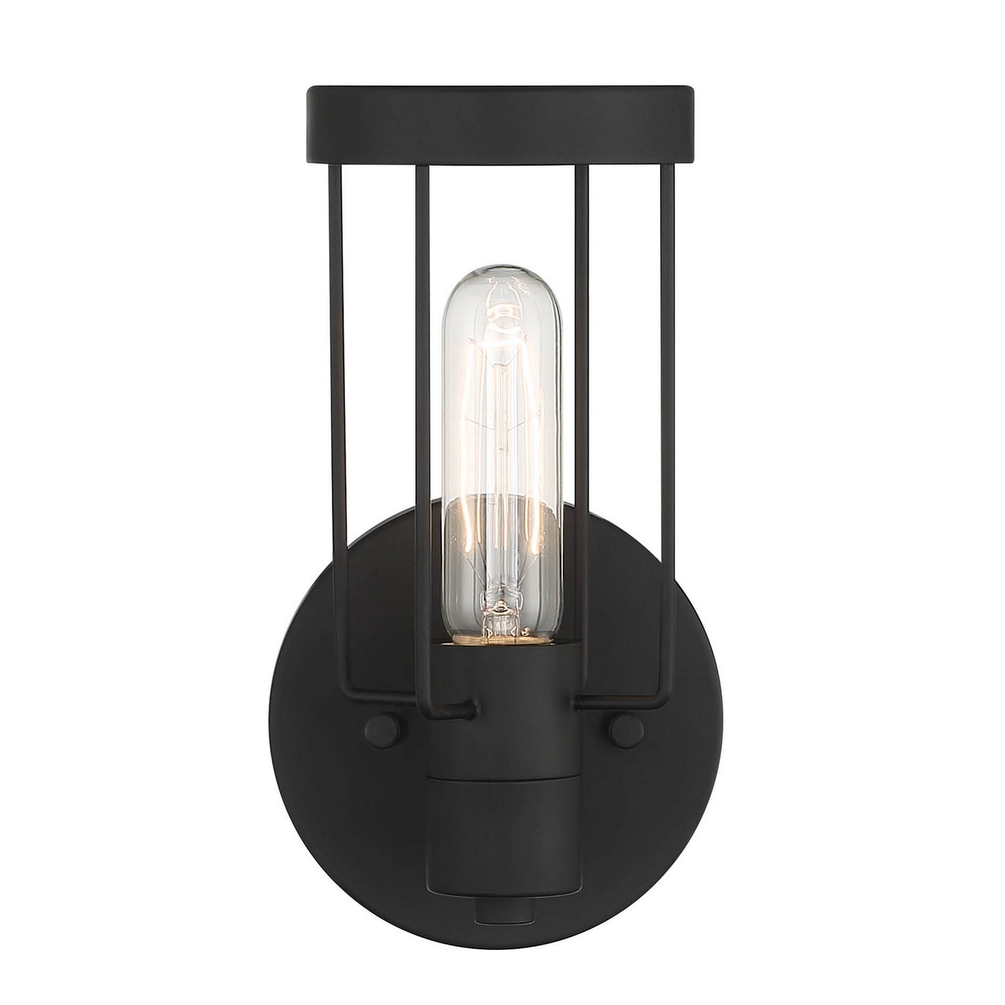 Tafo One Light Wall Sconce in Matte Black