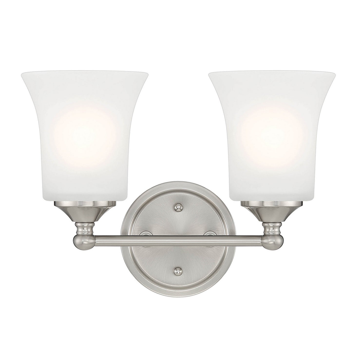 Bronson Two Light Vanity in Brushed Nickel