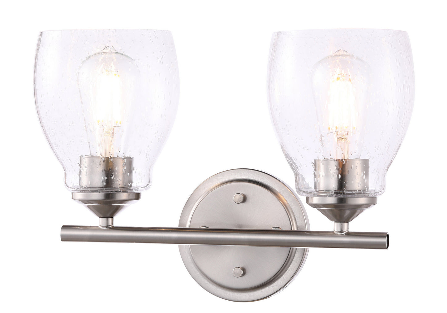 Winsley Two Light Wall Lamp in Brushed Nickel