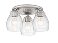 Winsley Three Light Semi Flush Mount in Brushed Nickel