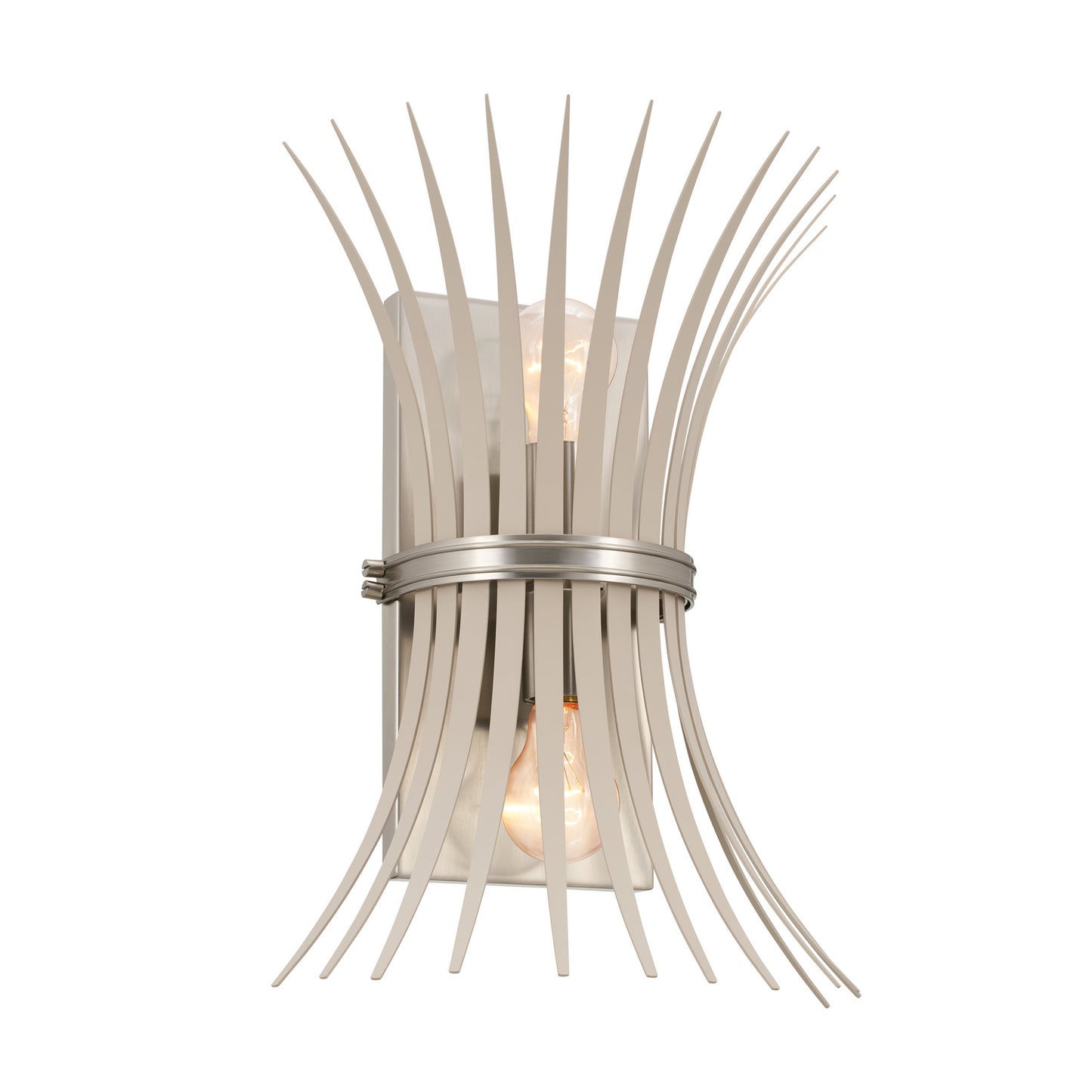 Baile Two Light Wall Sconce in Brushed Nickel