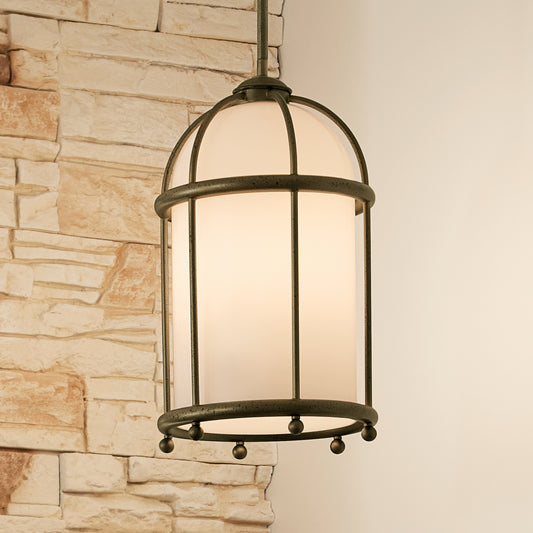 Topiary One Light Pendant in Character Bronze
