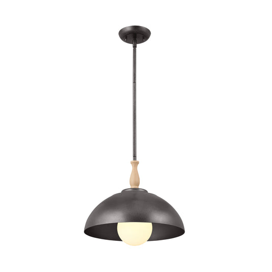 Fira One Light Pendant in Anvil Iron