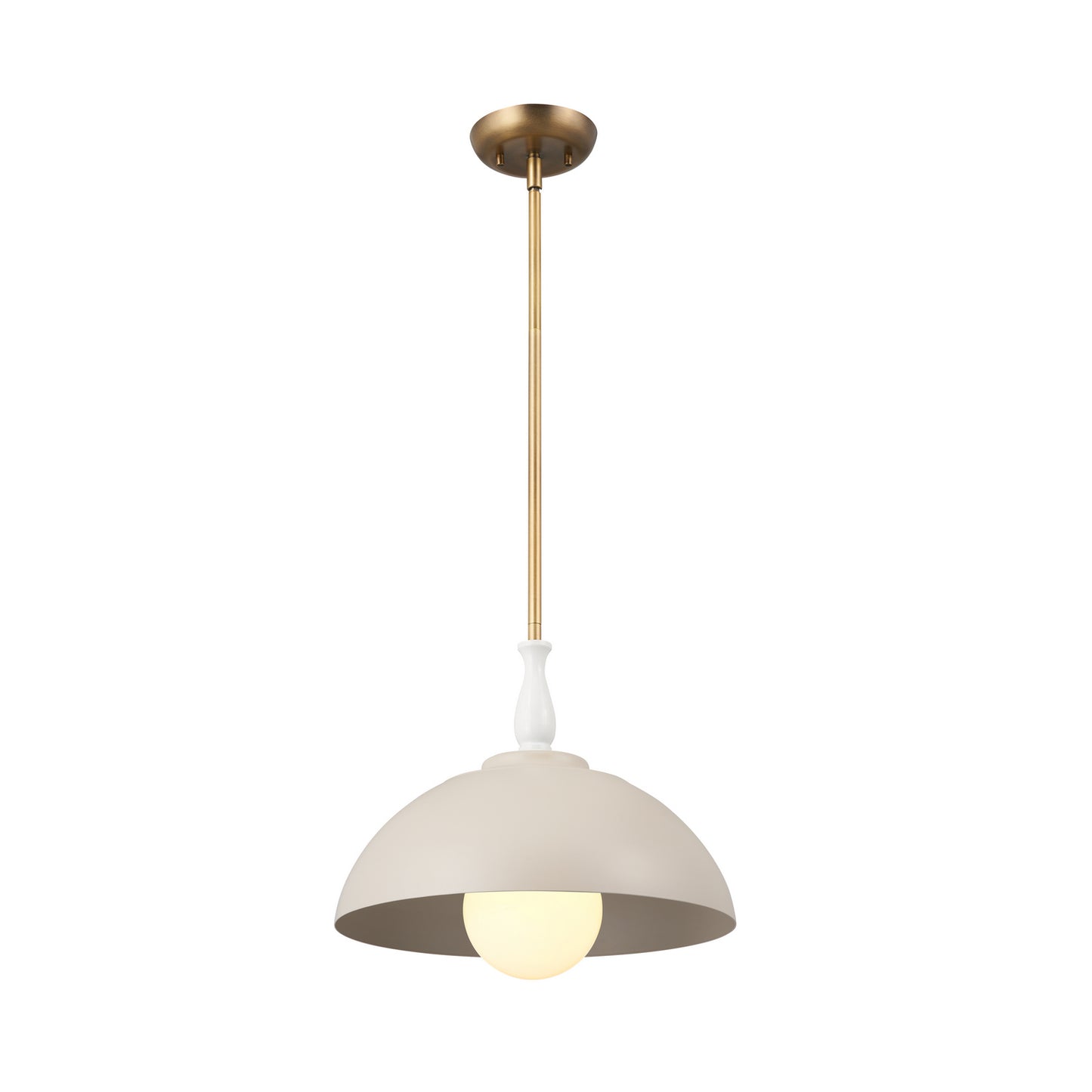 Fira One Light Pendant in Greige