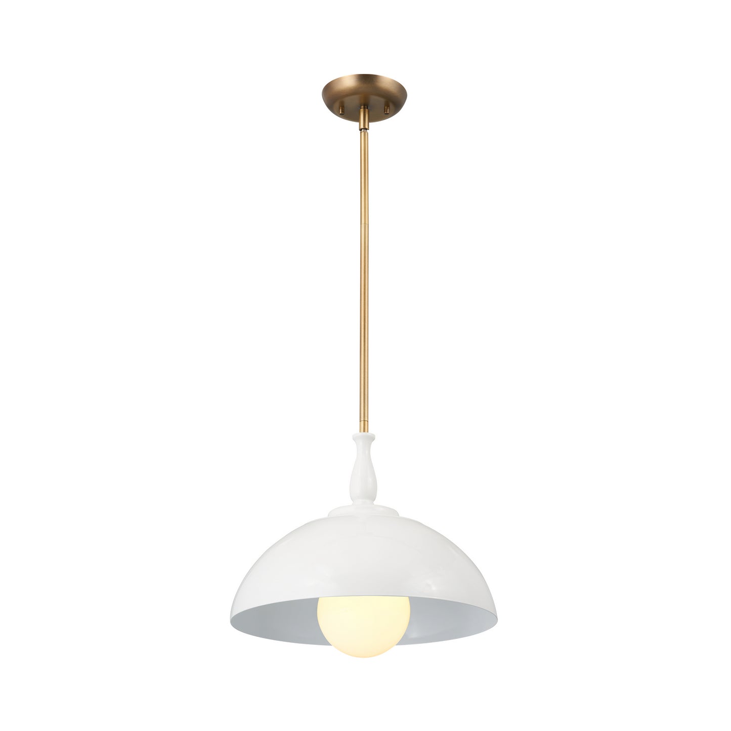 Fira One Light Pendant in White