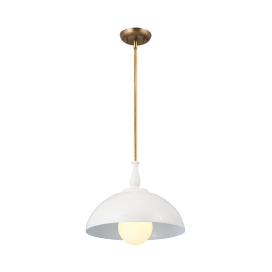 Fira One Light Pendant in White