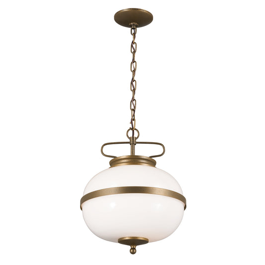 Opal Two Light Pendant in Character Bronze