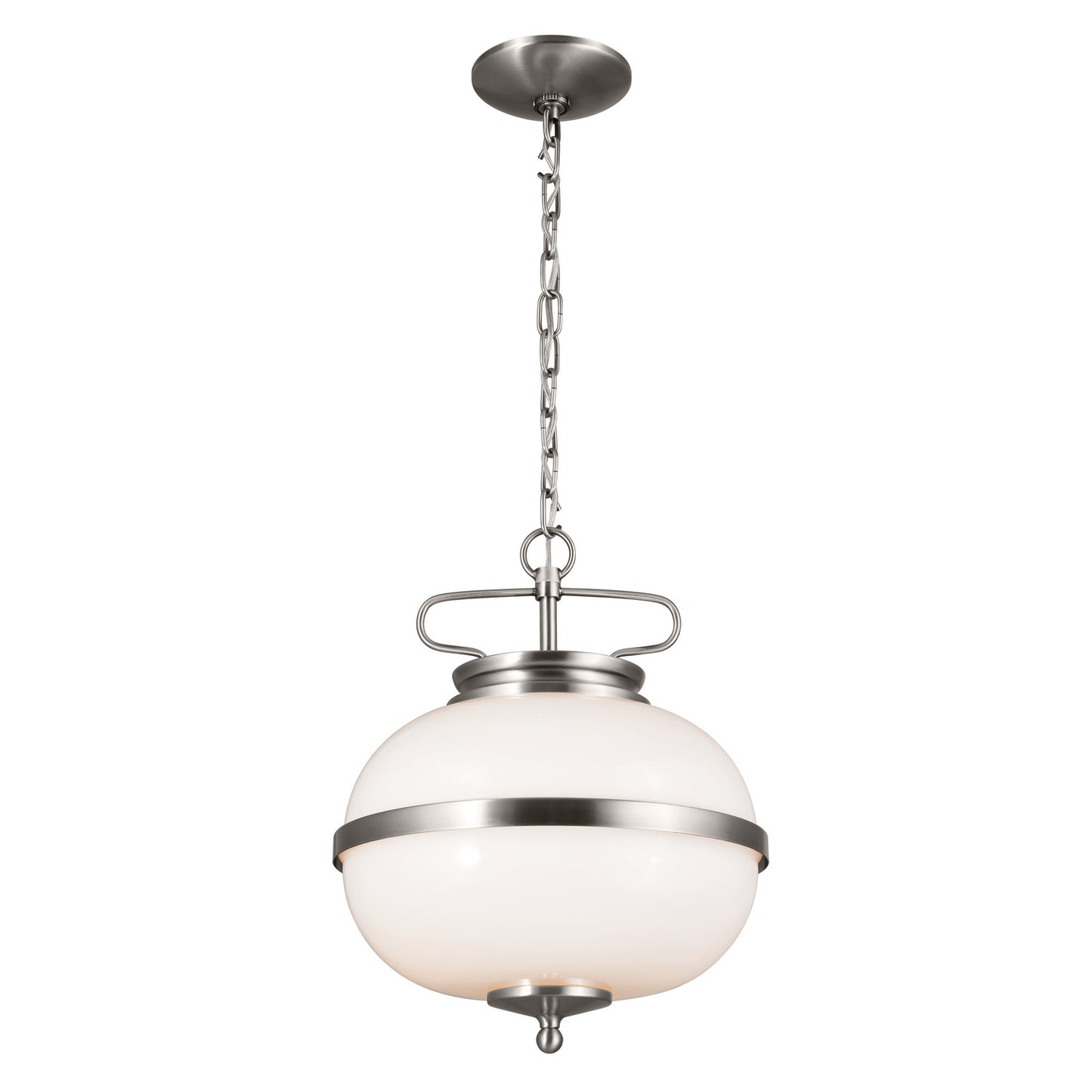 Opal Two Light Pendant in Classic Pewter