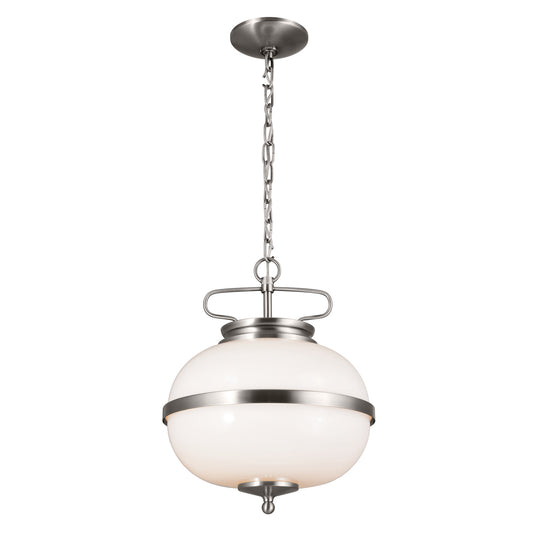 Opal Two Light Pendant in Classic Pewter