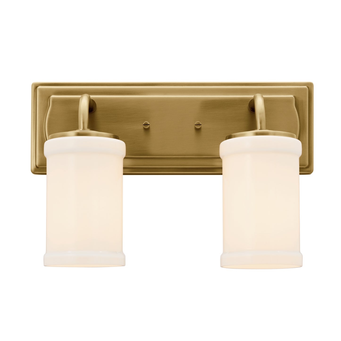 Vetivene Two Light Bath in Natural Brass
