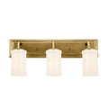 Vetivene Three Light Bath in Natural Brass