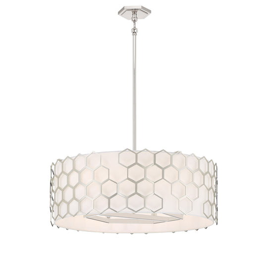 Missing Link Six Light Pendant in Polished Nickel