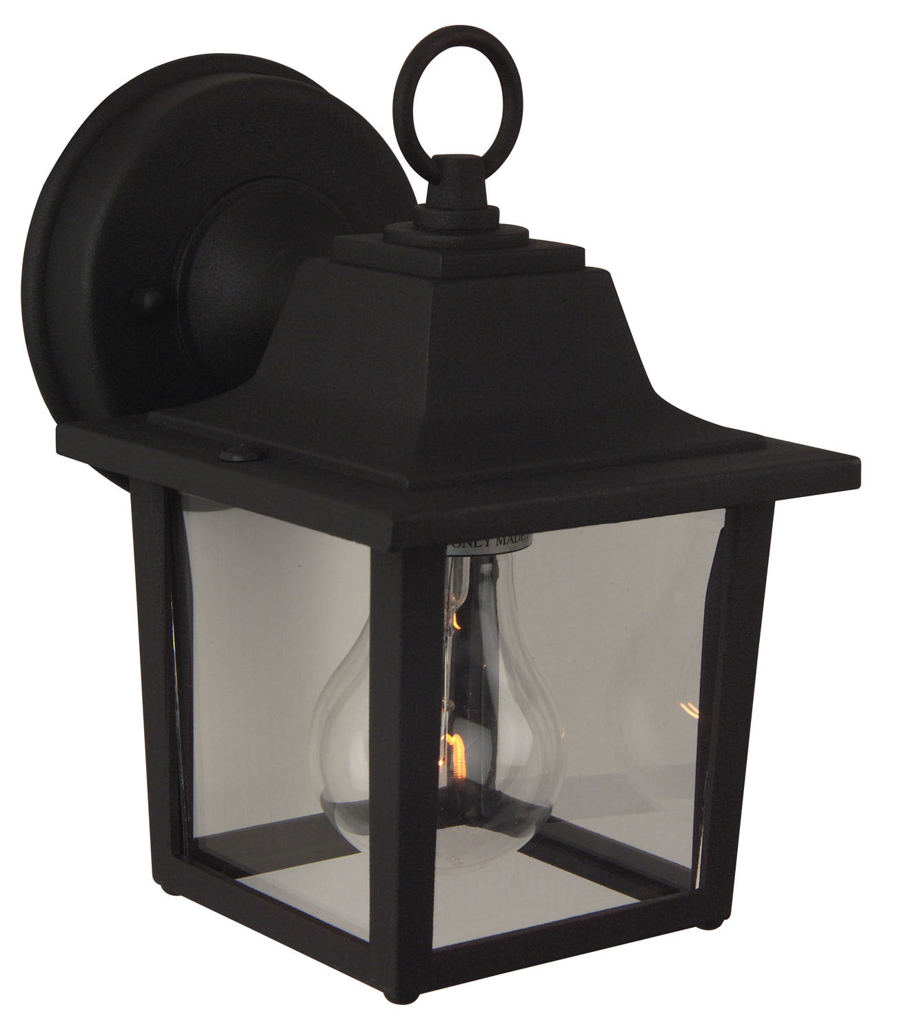 Coach Lights Cast One Light Wall Mount in Textured Black