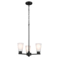 Stamos Three Light Chandelier in Black