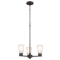 Stamos Three Light Chandelier in Olde Bronze