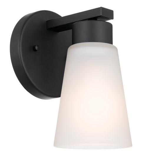 Stamos One Light Wall Sconce in Black