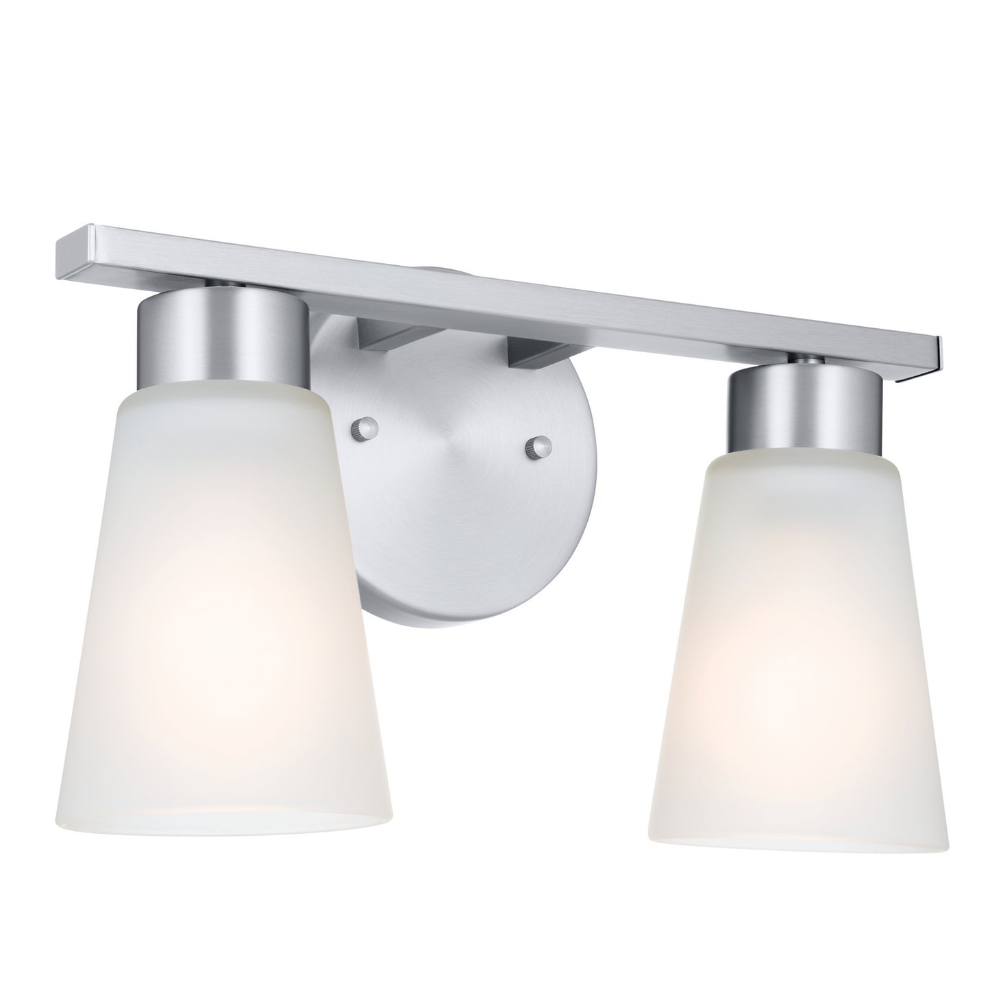 Stamos Two Light Bath in Brushed Nickel