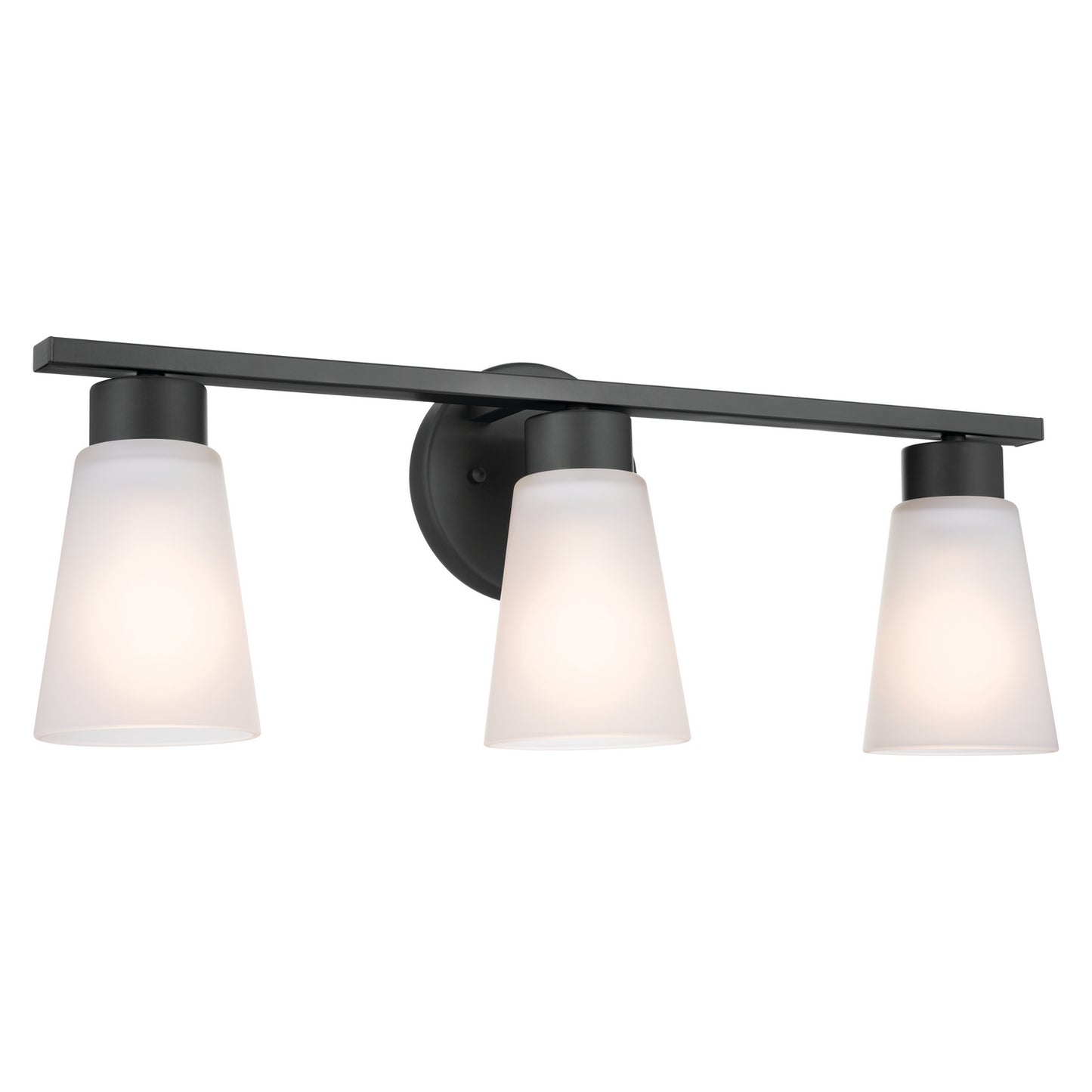 Stamos Three Light Bath in Black