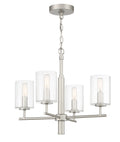 Craftmade - 55624-SN - Four Light Chandelier - Hailie - Satin Nickel